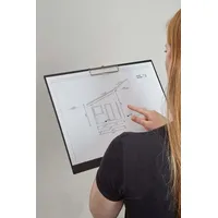 Maul A3 Klemmbrett PS-Kunststoff Bügelklemmer lange Seite