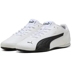 Sneaker PUMA "CATCH", Gr. 45, schwarz-weiß (puma weiß, puma schwarz), Synthetik, unifarben, sportlich, Schuhe, Design auf den Spuren des Puma Speedcat