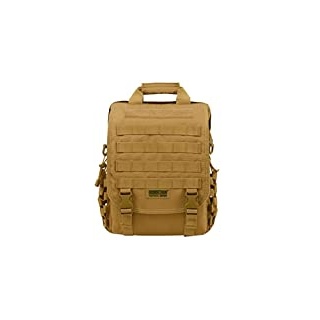 Seibertron Molle Multifunktions Umhängetasche Oder Rucksack Airport friendly Schultertasche, Aktentasche Sleeve Tasche für 15.6" Zoll Netbook/Laptop Case Business Aktenkoffer (khaki)