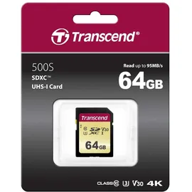 Transcend SDXC 64GB Class 10 500S UHS-I