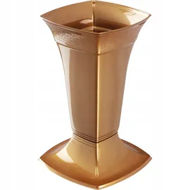 Kadax Grabvase mit Sockel 17 cm Gold