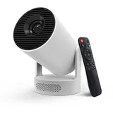 Mini Beamer,4K 1080P Smart Beamer,Projektor Tragbarer mit WiFi 6 und Bluetooth 5.4,Auto Trapezkorrektur Videoprojektor,180°Dreh Beamer Heimkino Outdoor Projector