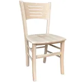 Holzstuhl Amelia Rau Zum Malen Mit Sitzend Massivholz