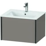 Duravit XViu Waschtisch-Unterschrank XV40250B243 61 x 40 x 48 cm, basalt matt, 1 Auszug, wandhängend, schwarz matt