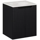 Lomadox Waschtisch-Unterschrank 56 x 0 x 0 cm Schwarz