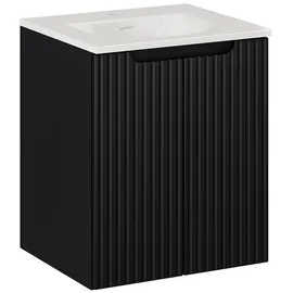 Lomadox Waschtisch-Unterschrank 56 x 0 x 0 cm Schwarz