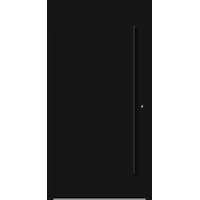 Aluminium  Haustür "VALERIA" 90 mm RC2 BLACKLINE Signalschwarz RAL 9004 innen öffnend DIN rechts