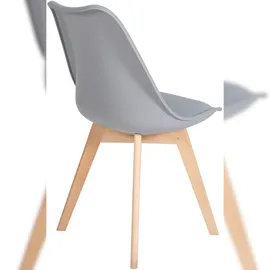 CLP 6er Set Esszimmerstuhl Ramsey grau