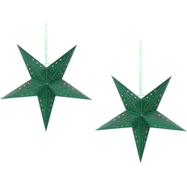 Beliani Adventsstern 45 cm Grün