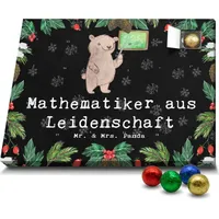 Mr. & Mrs. Panda Schoko Adventskalender Mathematiker Leidenschaft - Schwarz - Geschenk, Bachelor, Master, Arbeitskollege, Mathematik Studium, Schok... - Schwarz