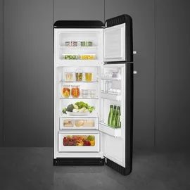 Smeg FAB30RBL6 Retro-Kühl-Gefrierkombination (294 l, 1720 mm hoch, Schwarz)