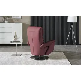 HIMOLLA Relaxsessel Leder 83 x 109 x 90 cm Rot mit Relax-Funktion