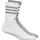 adidas Cushioned Sportswear 3-Streifen Glam Crew 2er Pack White / Mgh Solid Grey 40-42