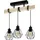 EGLO Pendelleuchte Townshend 5 schwarz braun 55 x 20 x 36 cm