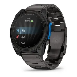 Garmin D2TM Mach 2 BT 51 mm Titaniumgehäuse Carbon Grau Sportarmband schwarz M