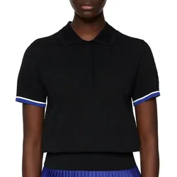 J.Lindeberg Golf Lomi Strick Polo Damen schwarz