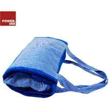 POWER INN Strandtuchtasche ca. 95x178cm | Blau/Blau | Liegehandtuch 3 in 1