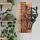 Wallity Elegant Decorative Wooden Wall Accessory, Black & Walnut, 37 x 57.5 cm | 100% Metal Frame (1.2 mm) & Solid Wood (3 cm) | Perfect for Modern Decor