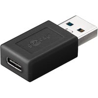 goobay USB-C [Buchse] auf USB-A [Stecker], Adapter schwarz