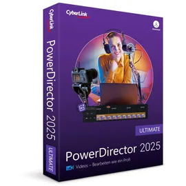 Cyberlink PowerDirector 2025 Ultimate, Windows 11/10, Dauerlizenz, Code in a Box