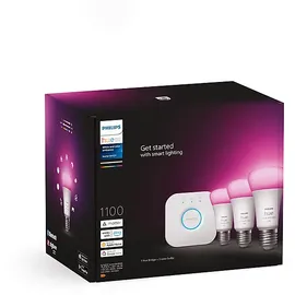 Philips Hue White und Col. Amb. E27 3er Starter Set 16 Mio. Farben