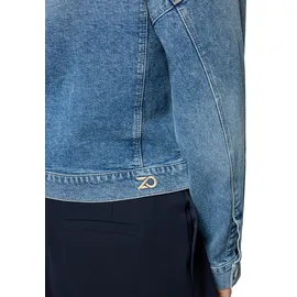 Zero Jeansjacke kurz mit Knopfleiste in middle blue denim, | Gr.: 42