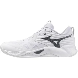 Mizuno WAVE MOMENTUM PRO Volleyballschuhe 83 | white/metallic gray/black 45