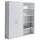 BMG Möbel Office Edition Büroschrank 1 hoch 0,80 x 0,40 x 1,80 grau/weiß
