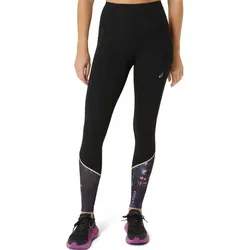 ASICS Damen Tights ROAD LITE-SHOW TIGHT, PERFORMANCE BLACK/BOLD MAGENTA, XL
