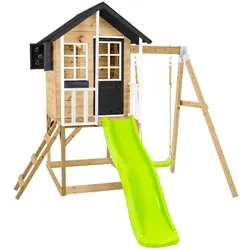 Zwerkules Spielhaus Holli 2   inkl. Rutsche & Schaukel   352x280x224cm