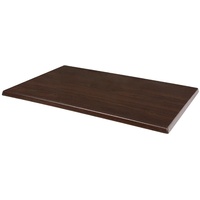 Bolero Tischplatte, vorgebohrt, rechteckig, 1200 x 800 mm, Dunkelbraun