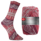theofeel Pro Lana Fjord Socks Farbe 193, Sockenwolle musterbildend, Wolle Norwegermuster zum Stricken, 100g,