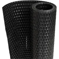 vidaXL Balkonverkleidung 500 x 80 cm Schwarz Rattan