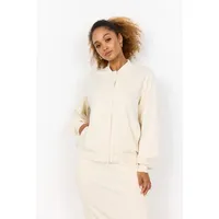 Soyaconcept Sweatjacke mit Druckknopfleiste Modell 'BANU', Beige, M