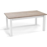 WFL GROUP Esstisch Molly, Loft Esstisch Ausziehbar braun 160 cm x 76 cm x 90 cm