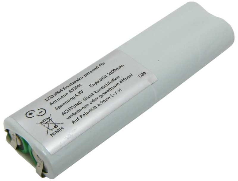 Ersatzakku NiMH 4,8V 2100mAh passend für Ansmann AS10H