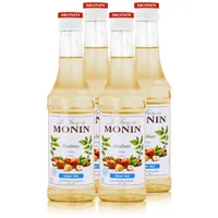 Monin Haselnuss Light Sirup 250 ml - Für Cocktail und Kaffee (4er Pack)