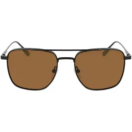 Lacoste L261s Unisex-Sonnenbrille Vollrand Pilot Metall-Gestell, schwarz