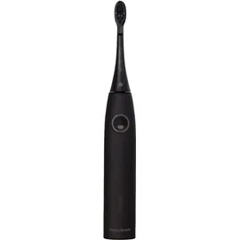 happybrush Elektrische Zahnbürste Eco VIBE 3 - Nachhaltige mit 6 Wochen Power-Akku inkl. 4 Aufsteckbürsten - AllBlack