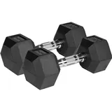 rebel electro Rebel Gusseisen Hanteln HEX 2x10 kg schwarz