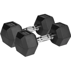 rebel electro Rebel Gusseisen Hanteln HEX 2x10 kg schwarz