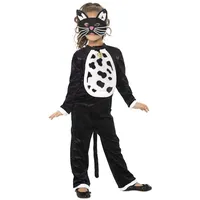 Smiffys Kostüm Katze, mit Bodysuit, Glöckchen und Maske