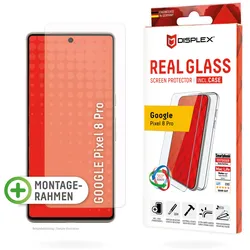 DISPLEX Real Glasschutzfolie + Handyhülle für Google Pixel 8 Pro