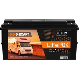 Exakt LiFePO4 200Ah 12V Lithium Batterie 2,4 kWh