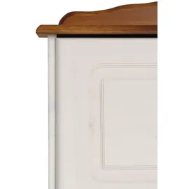 Home Affaire Sekretär HOME AFFAIRE "Mette, Schreibtisch im Landhausstil", gelb (weiß, honigfarben), B:82cm H:107cm T:39cm, Sekretäre, Sekretär, aus Massivholz, Breite 82 cm