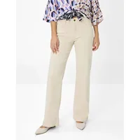 Brax Damen, Five-Pocket-Hose Style MAINE CANVAS, denim hellbeige, Gr.