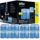 Braun Reinigungskartuschen CCR 6+2, 3in1 ShaverCare, für Braun Series 3 bis 9, 8 Stück