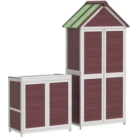 vidaXL Geräteschrank 0,53 x 0,53 m Braun
