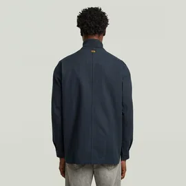 G-Star Bomber Collar Zip Überhemd Dunkelblau XL