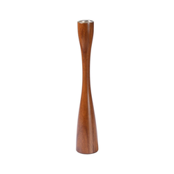 PHILIPPI Kerzenhalter Grazia; Eleganter Kerzenständer aus Palisanderholz braun 25 cm